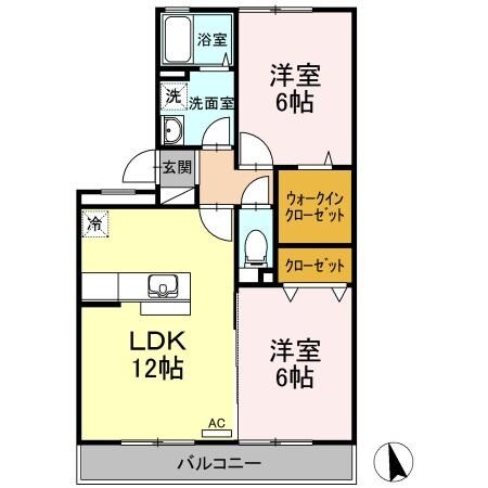 アベニールの物件間取画像