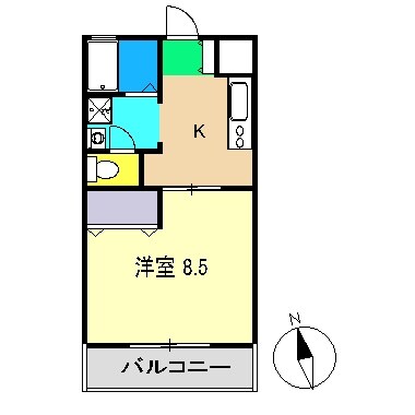 コーポ麦笛の物件間取画像