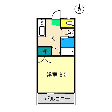MNハイツの物件間取画像