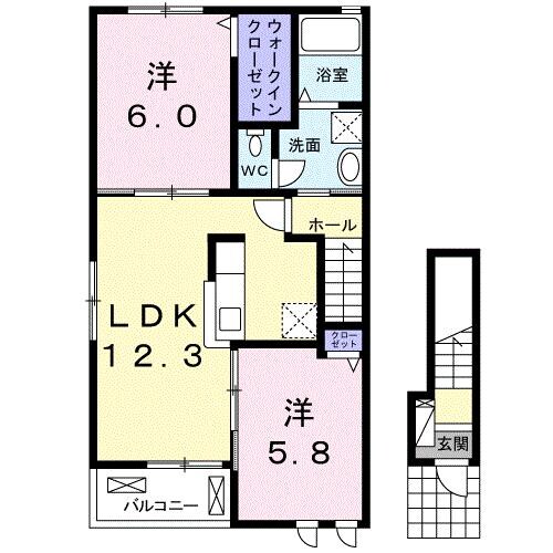 プライム　シータの物件間取画像