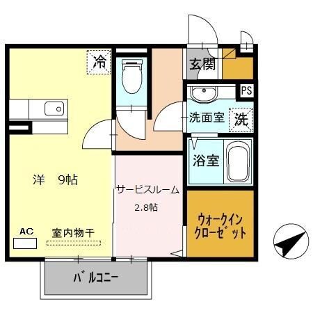 サンライズ中地の物件間取画像