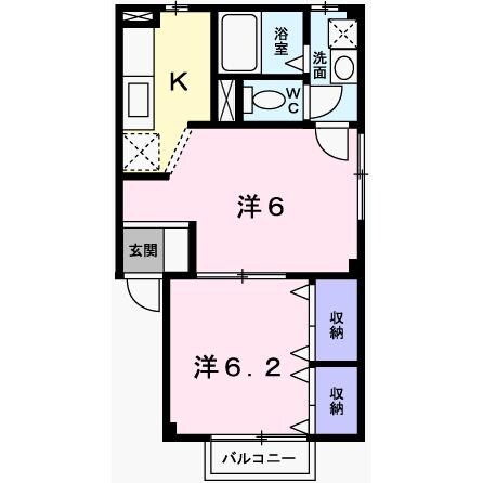 エルムAの物件間取画像