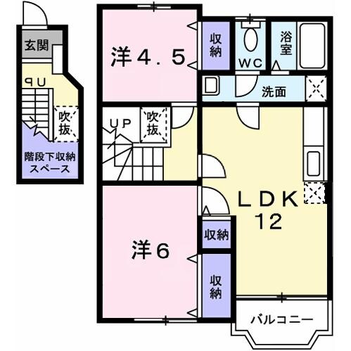 エレガント・中島の物件間取画像