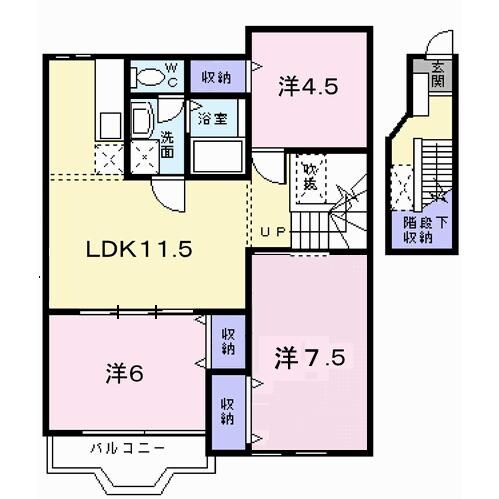 ル・クプル　プラースⅡの物件間取画像