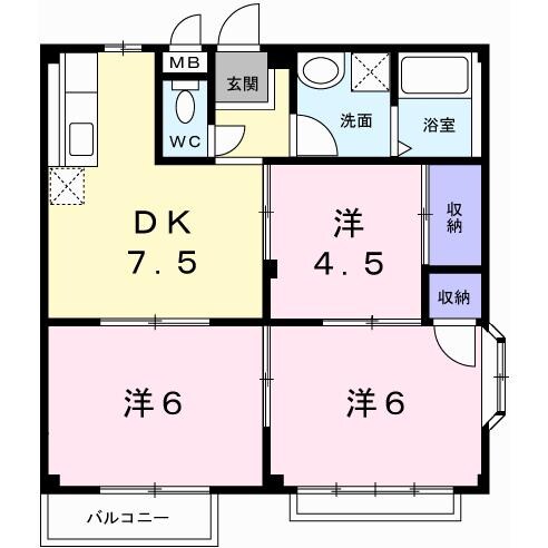 物件間取画像