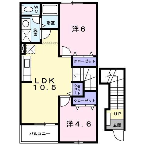 イチサンアベニューAの物件間取画像