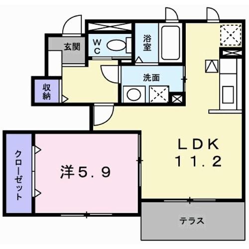 フィオーレの物件間取画像