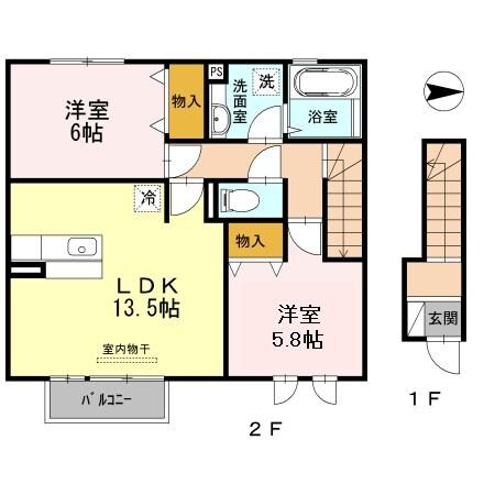 クレセールの物件間取画像