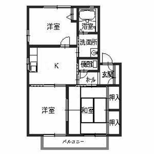 サンハイツ網干の物件間取画像