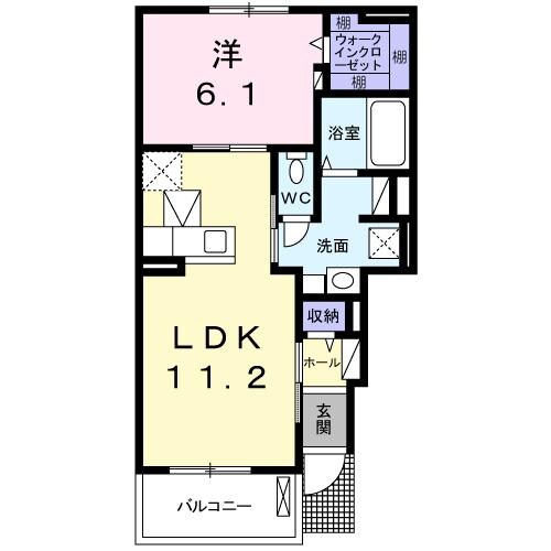 ライフステージ岡田Ⅰの物件間取画像