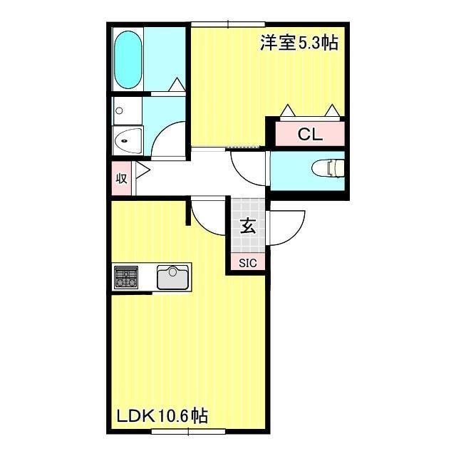 トリニティⅠ号館の物件間取画像