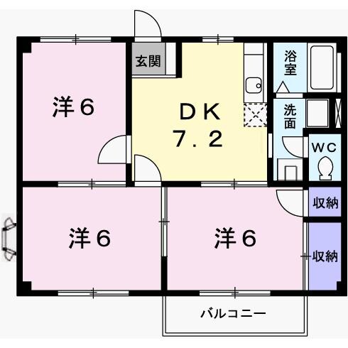 シャルマン南の物件間取画像