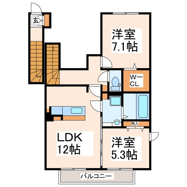 セジュール城東の物件間取画像