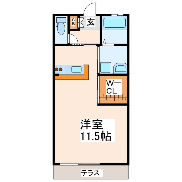 クレインフィールド月出の物件間取画像