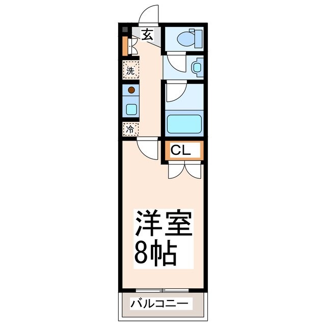 パレドール健軍Ⅲの物件間取画像