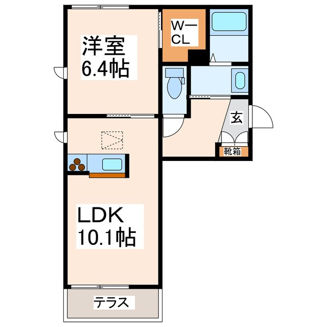シャーメゾン桜川の物件間取画像