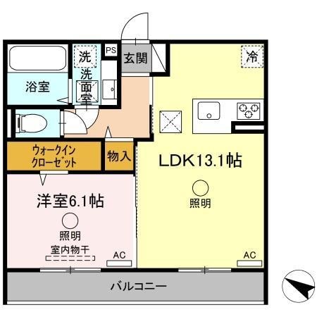 竜田口駅 徒歩44分 1階の物件間取画像