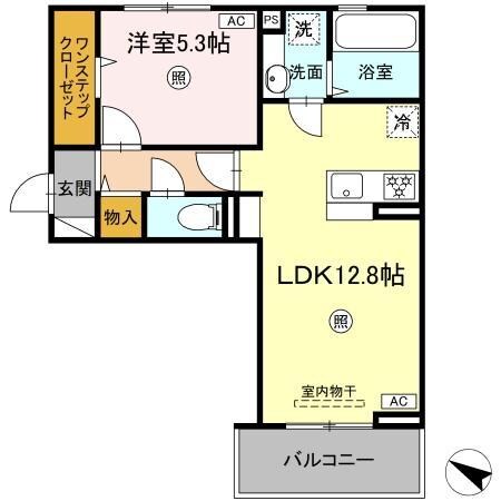 八反田 徒歩2分 3階の物件間取画像