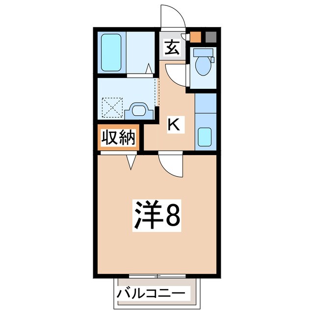 クロノス21御領　Ａ・Bの物件間取画像