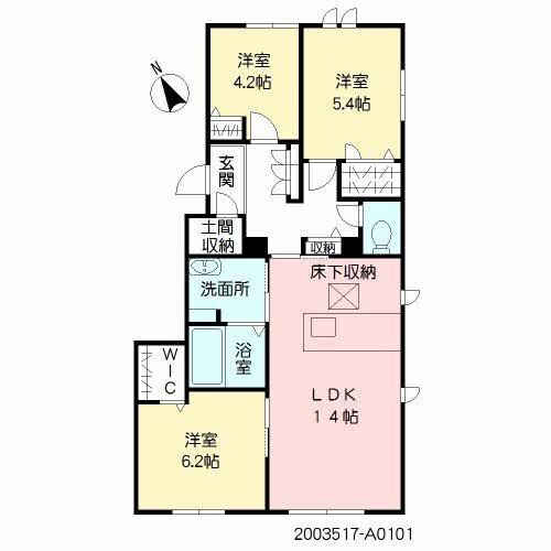 中山（戸島） 徒歩4分 1階の物件間取画像