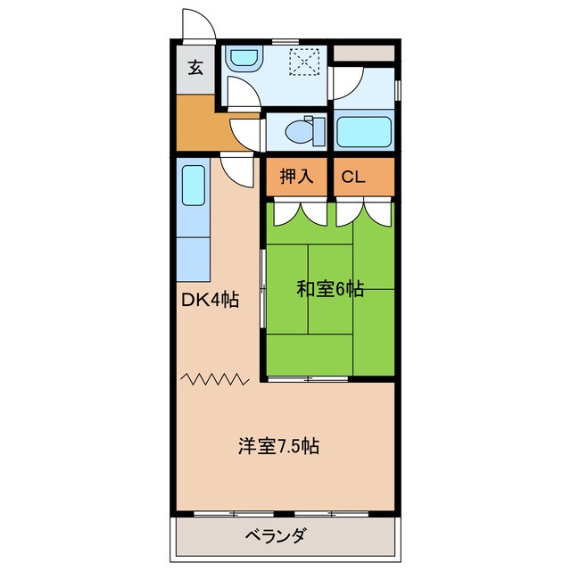 シンセールメゾンⅡの物件間取画像