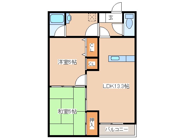 りんごハウスの物件間取画像
