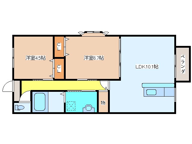 かのんハウス２番館の物件間取画像