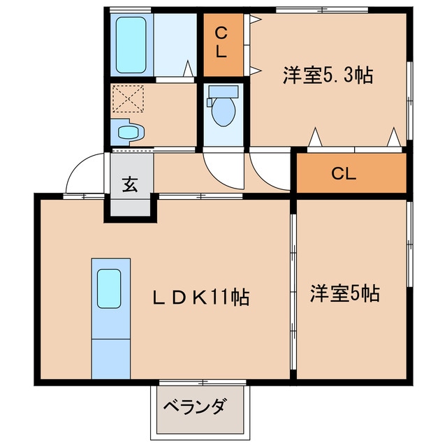 アンティークペットワンの物件間取画像