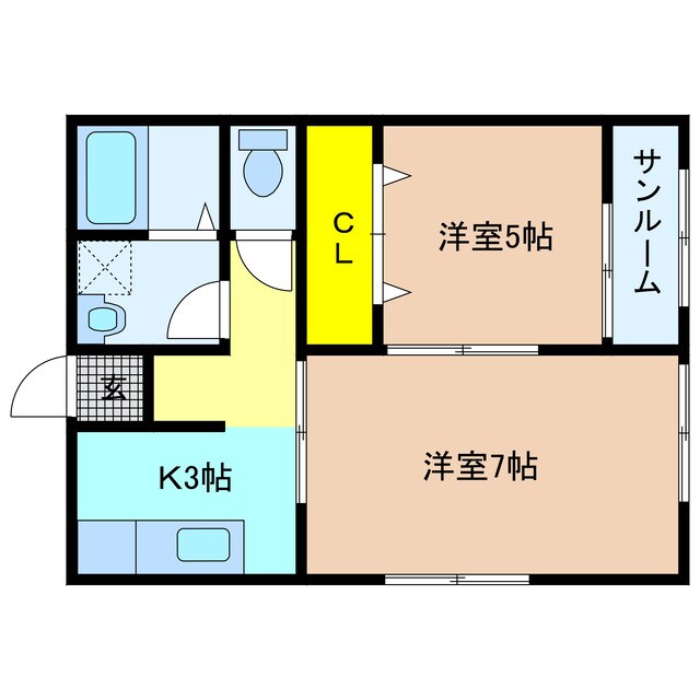 ソレイユ吉尾の物件間取画像