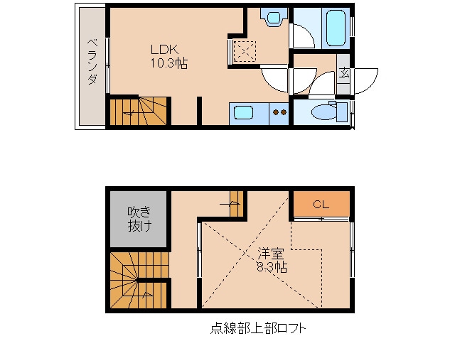 エレガンス園の物件間取画像