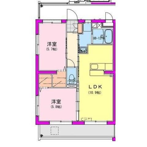 ルミナス下川東の物件間取画像