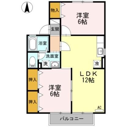 サニーハウスさとうA棟の物件間取画像