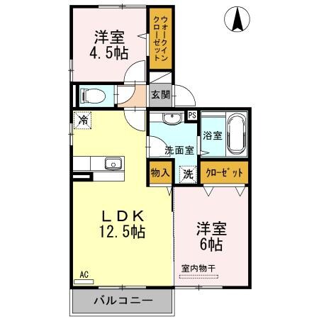 イオスB棟の物件間取画像