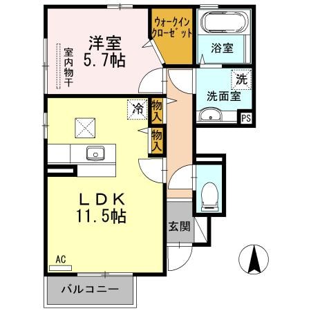 フィオーレ城東の物件間取画像