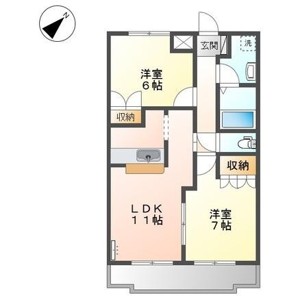 グランディール・2005の物件間取画像