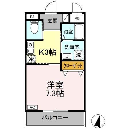 グラシア三川の物件間取画像