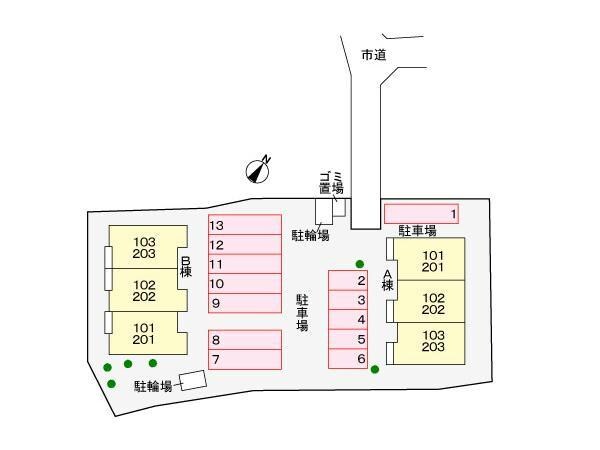 カルム市原Bの物件外観写真