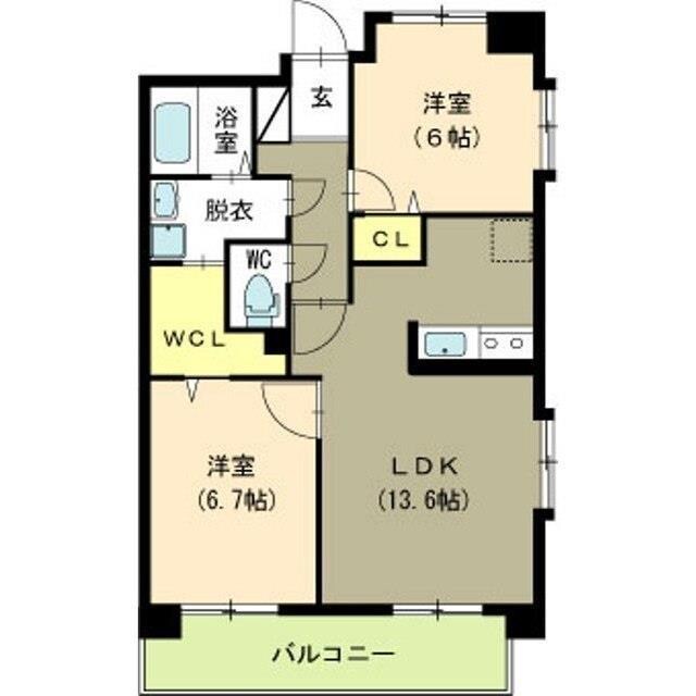 パークハイツ美咲の物件間取画像