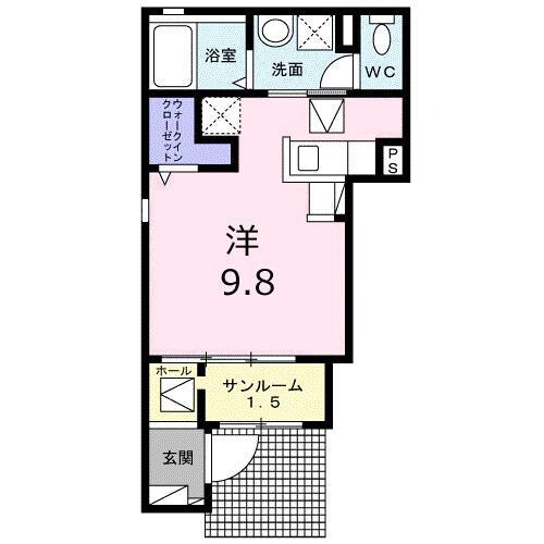 アンジュコーテの物件間取画像