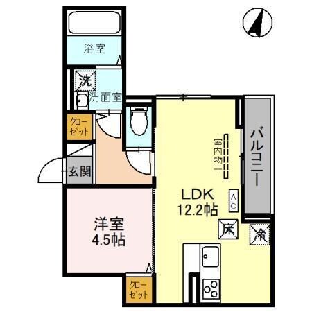 D-Room笹口の物件間取画像