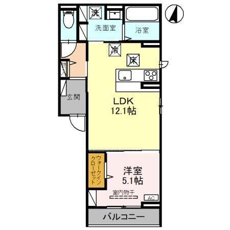 (仮)D-ROOM幸町の物件間取画像