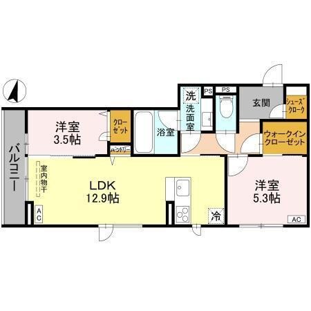 エテルネル近江の物件間取画像