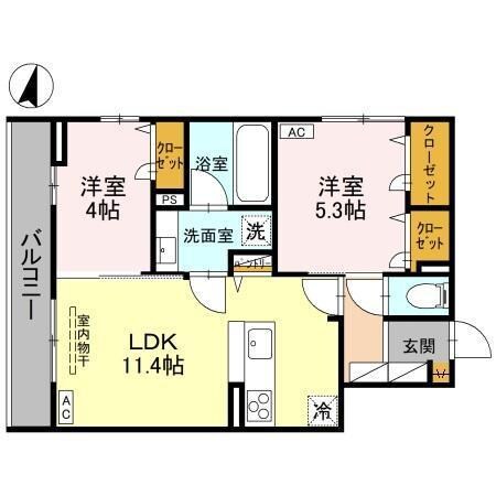エテルネル近江の物件間取画像