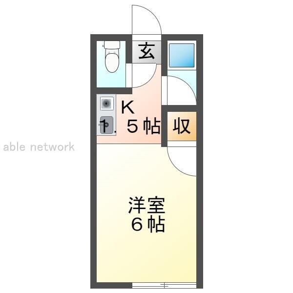 コーポあゆの物件間取画像