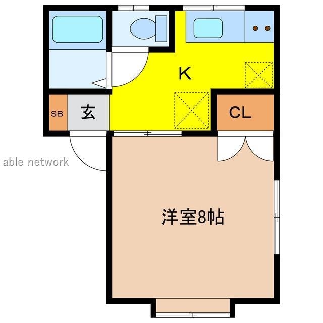 コーポヨコヤマの物件間取画像