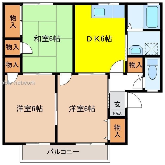 プルミエール萌木野の物件間取画像