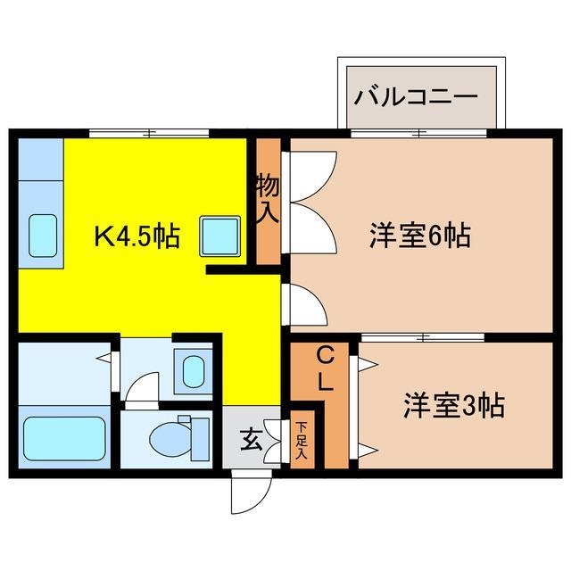 アンジュの物件間取画像