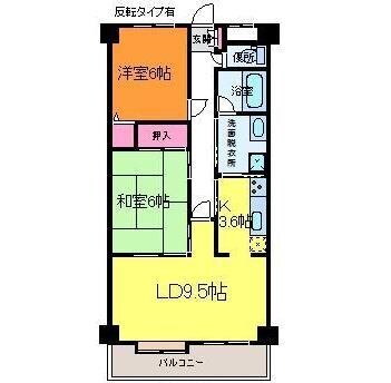 プライムローズ大川前の物件間取画像