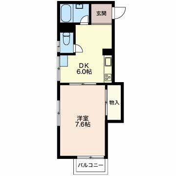 コーポピュアの物件間取画像