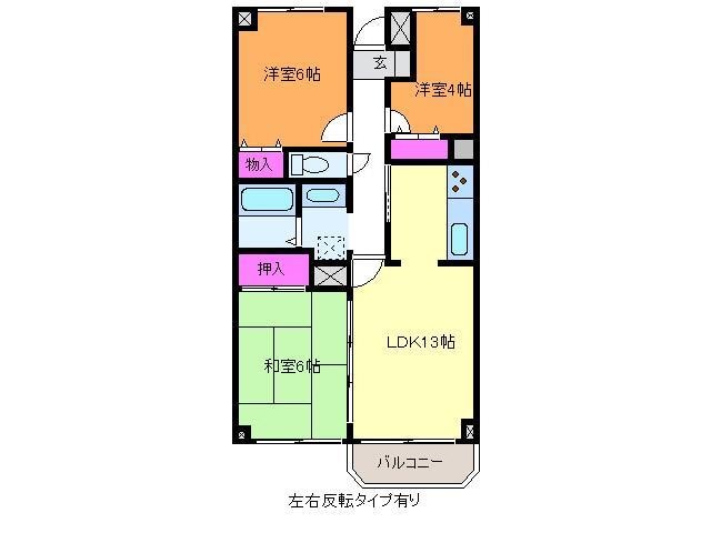 カレントさくらIIの物件間取画像